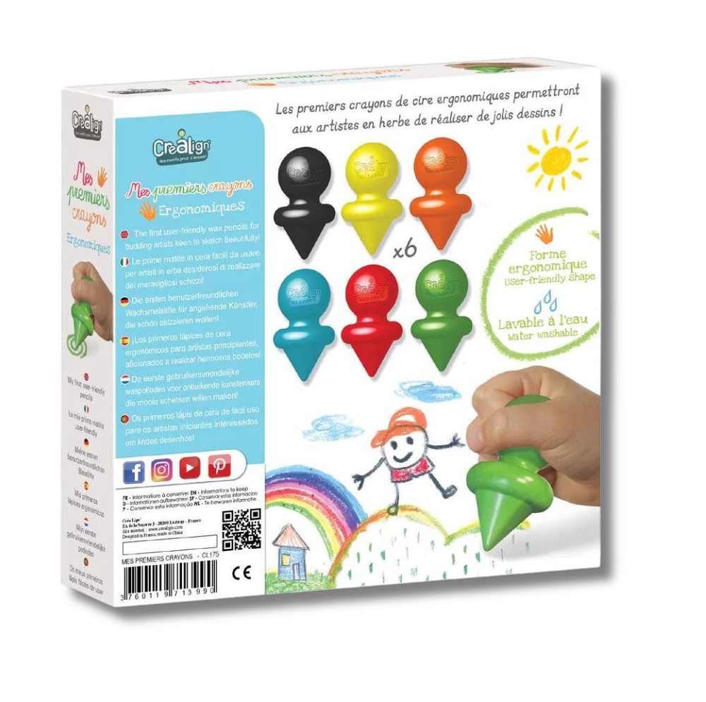 Coffret créatif pour enfants - Mes 6 premiers crayons