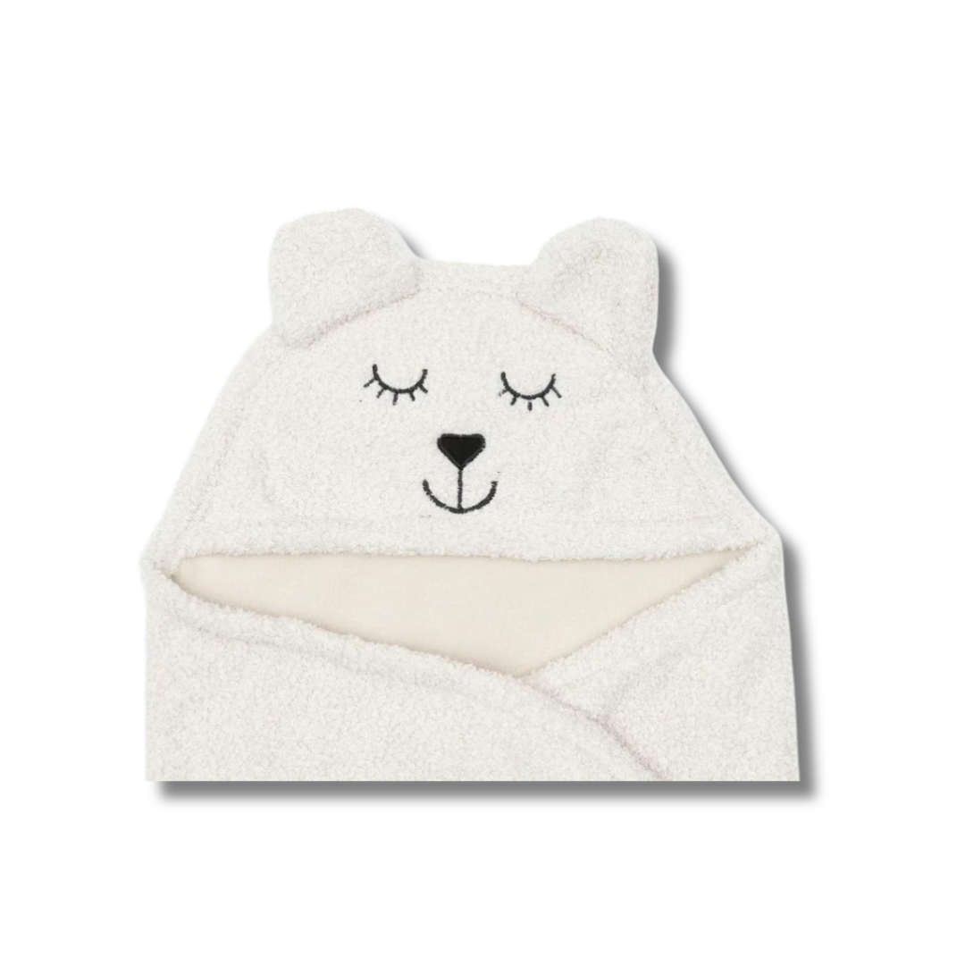 Couverture portefeuille bouclé Bear - Nougat