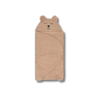 Couverture portefeuille bouclé Bear - Biscuit