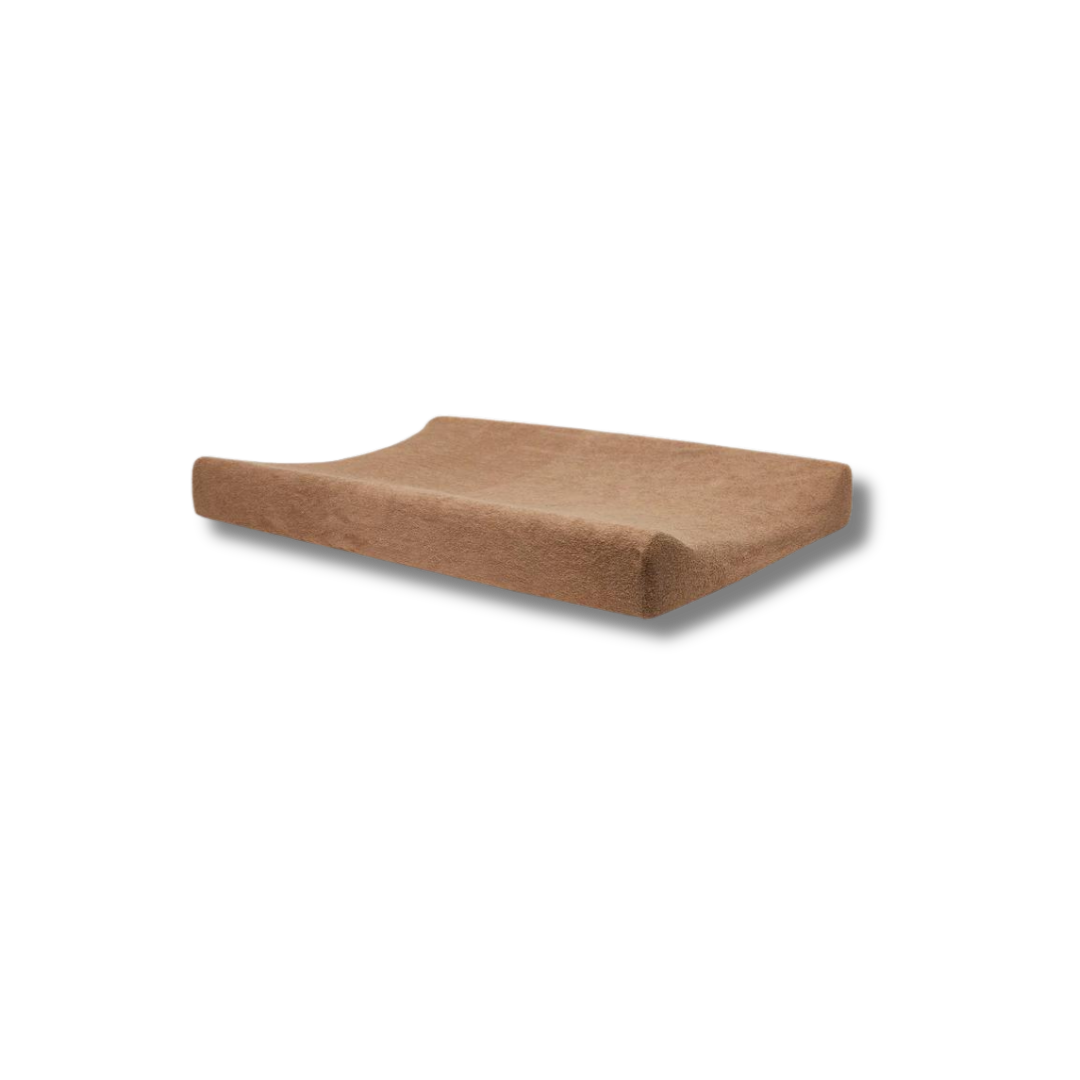 Housse matelas à langer en éponge - Biscuit (Lot de 2)