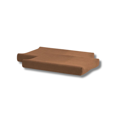 Housse matelas à langer en éponge - Caramel (Lot de 2)