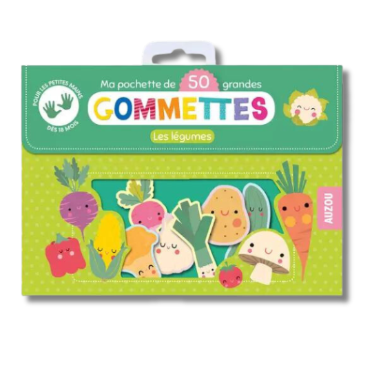 50 gommettes petites mains - Les légumes