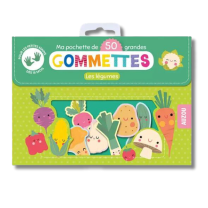 50 gommettes petites mains - Les légumes