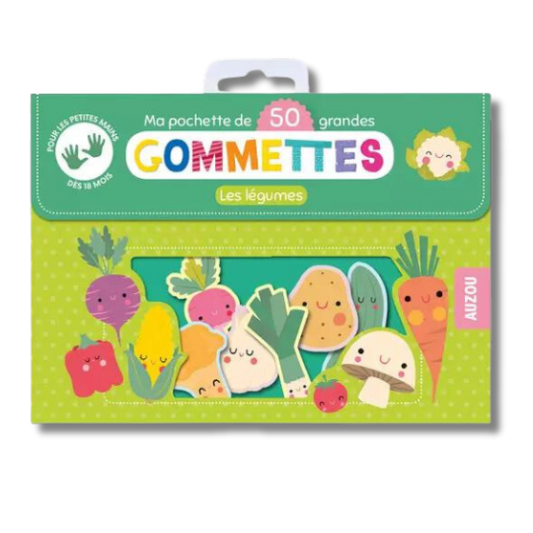 50 gommettes petites mains - Les légumes