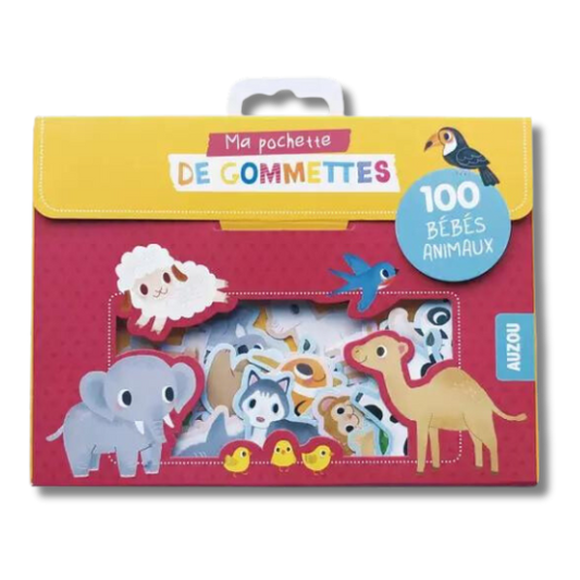 Ma pochette de 100 gommettes - Bébés animaux