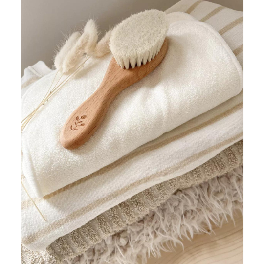 Brosse cheveux bébé en bois