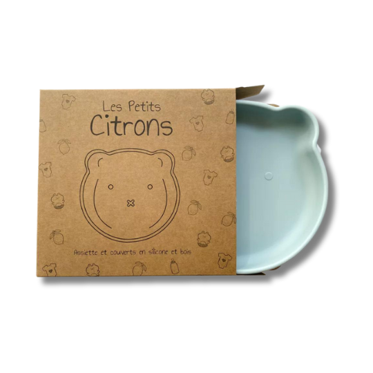 Set de repas + verre & couvert Ours - Terracotta