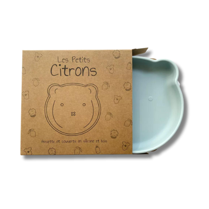 Set de repas + verre & couvert Ours - Terracotta